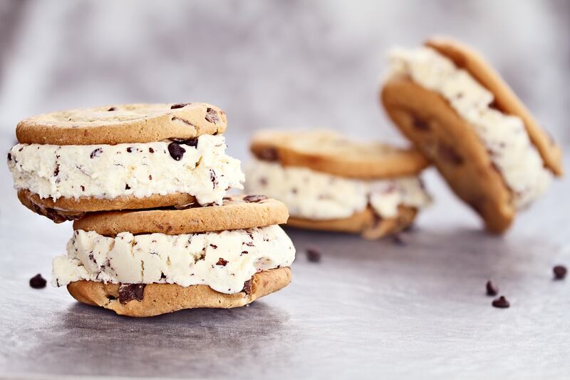 An emergency ice-cream-sandwich fix is also mere moments away: take your favourite tub of vanilla and stick it between your favourite cookies. Job done. Photograph: iStock