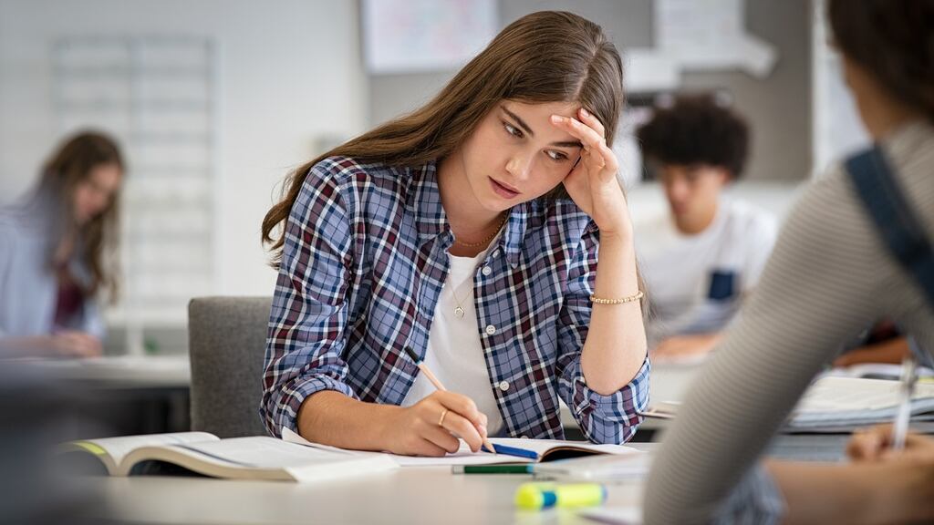 ‘She was correct, according to the teacher, but her mind’s already sprinting ahead, overthinking everything. Why did she stutter? Why did she shout? God, she had one job and she messed it up...’ File photograph: iStock