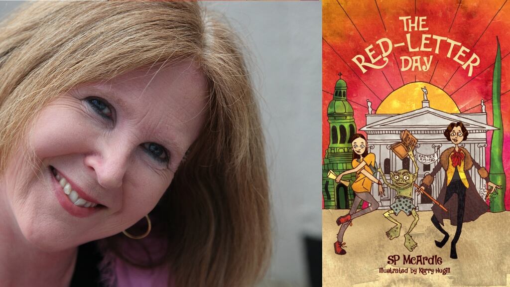 SP McArdle on The Red-Letter Day: I began to have fun, laughing out loud as I tweaked the book’s crazy outline, including early-teens heroine Jenny and her offbeat wordsmith guide O’Flahertie stuck inside a tree watching ninth-century monks play in a band, famous ink-spattered English and Irish writers coming to blows in Trinity College, an evocative escape from Kilmainham Gaol, and a rousing GPO finale in 1916