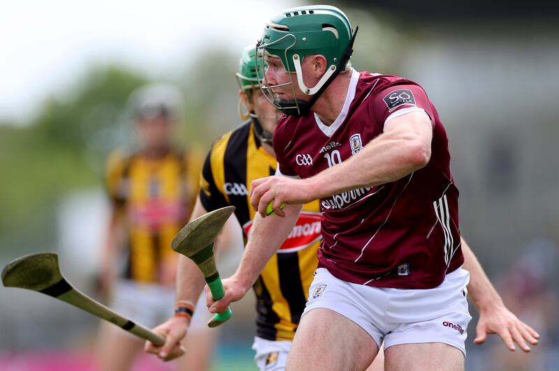 Cathal Mannion in action against Kilkenny. If Mannion and Brian Concannon are not fit to start they will be a massive loss to Galway as I think they are Glaway's most important players. Photograph: James Crombie/Inpho