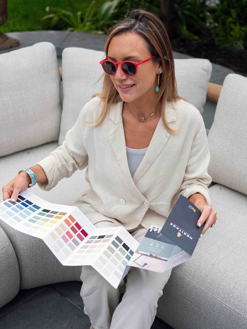 With 112 Dulux Heritage colours to choose from, selecting greens to suit the room was a fun process, Jessica says