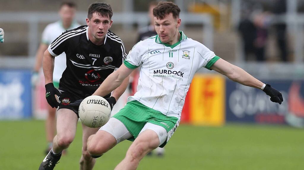 Donal O’Hare inspired Burren to victory over Kilcoo in the Down SFC final. Photograph: Matt Mackey/Inpho