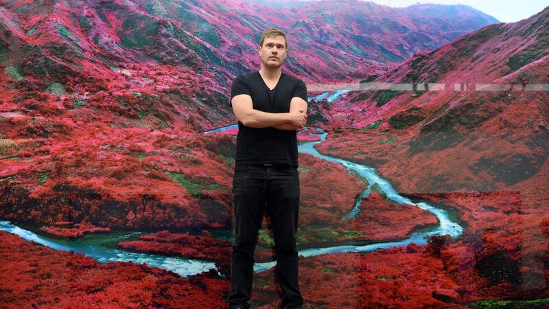 Richard Mosse, and part of  The Enclave,  the Irish entry into the 55th International Art Exhibition the Venice Biennale. Photograph: Dara Mac Dónaill/The Irish Times