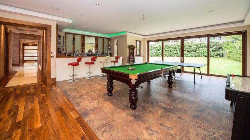 6 Homeleigh, Porterstown, Castleknock, Dublin 15: The receptions include a games room with a full bar which came from a restaurant on Dame Street