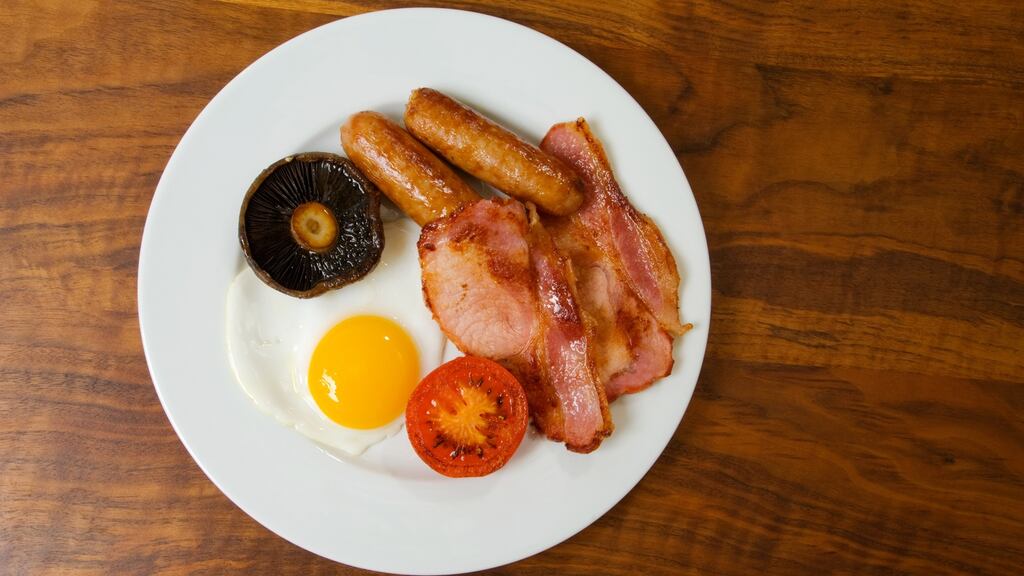 The full Irish fry-up was the single biggest-selling food offering in Dublin Airport over the last year. Photograph: Getty Images/Image Source
