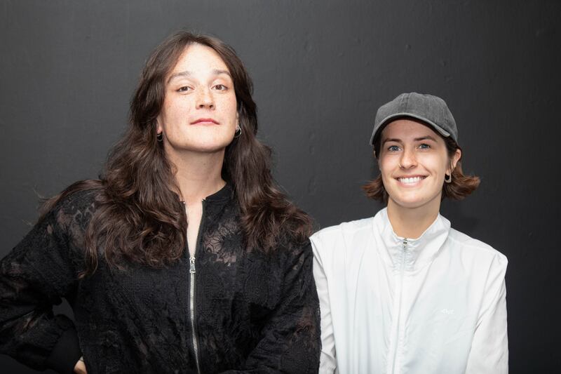 Carys D Coburn with director Claire O'Reilly. Photograph: Conn McCarrick