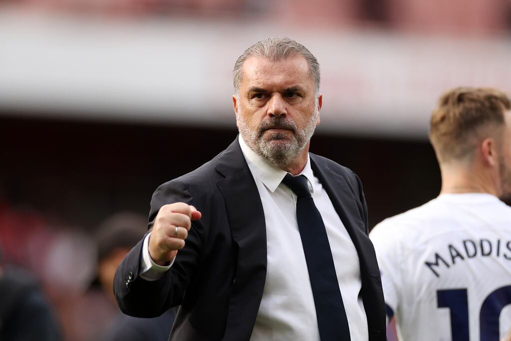 Spurs manager Ange Postecoglou said other Premier League clubs can learn from the way Liverpool have backed Jürgen Klopp. Photograph: Ryan Pierse/Getty Images