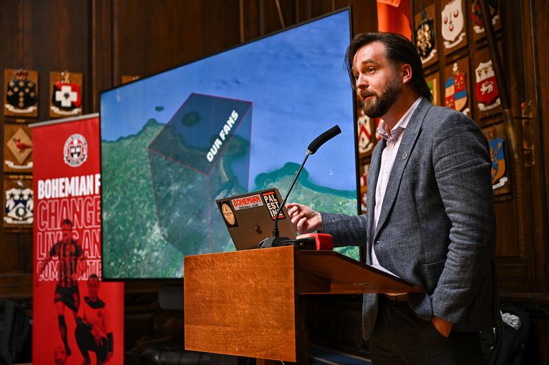 Bohemians FC club climate justice officer Seán McCabe. Photograph: Sportsfile