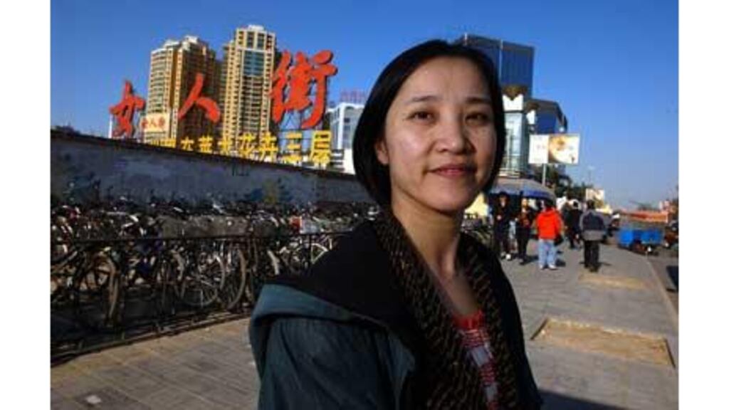 Irish links: Betty Liao, born in Beijing and a University College Galway graduate, now lives in Beijing, working for Irish company Infocell.