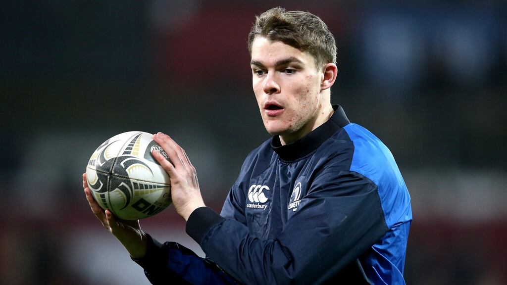 After an impressive first start for Leinster against Munster last weekend Garry Ringrose maintains his place for the home Pro12 clash with Connacht. Photo: Dan Sheridan/Inpho