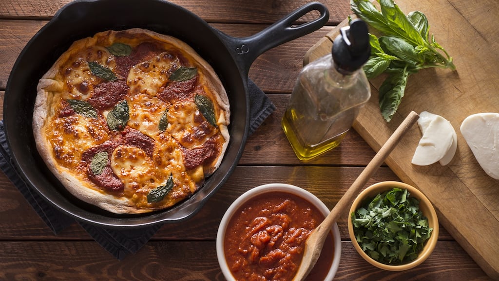 The hack that experts rave about is the pan-and-grill method. Photograph: rudisill/Getty