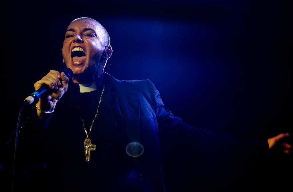 Irish singer-songwriter Sinead O'Connor performs on stage in Amsterdam in 2014. Photograph: Paul Bergen/Redferns