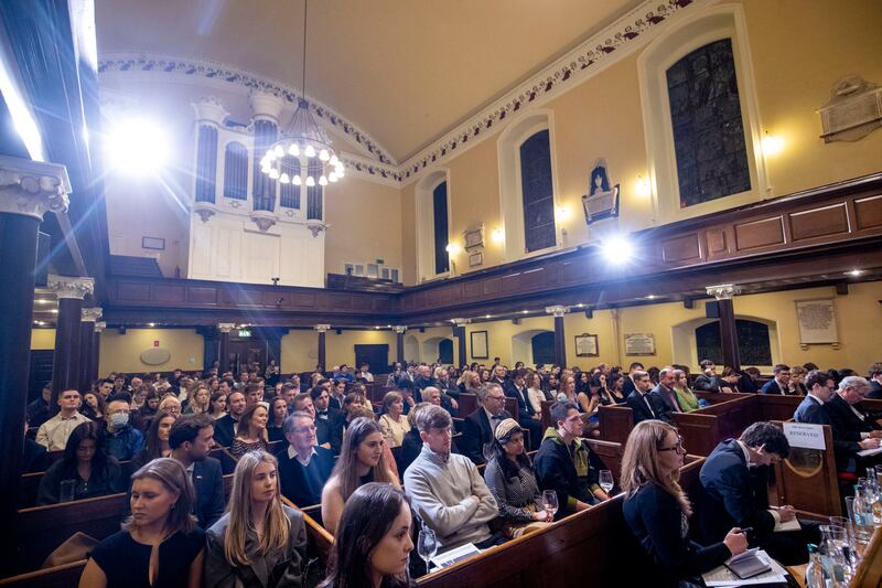 The final of The Irish Times Debate took place at St Ann's Church, Dawson Street, Dublin. Photograph: Tom Honan