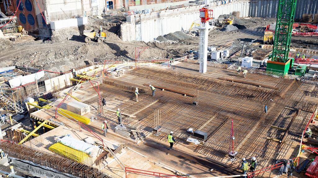 A view of the construction site of the national children’s hospital.Photograph: Tom Honan/The Irish Times.