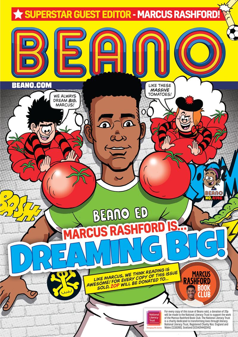 Beano special edition with Marcus Rashford