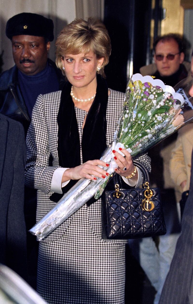 The Lady Dior bag became an instant best-seller after Lady Diana was famously seen wearing it. Photograph: Antony Jones/UK Press via Getty Images