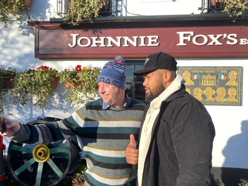 The Australian squad headed to Johnnie Fox's on Sunday afternoon