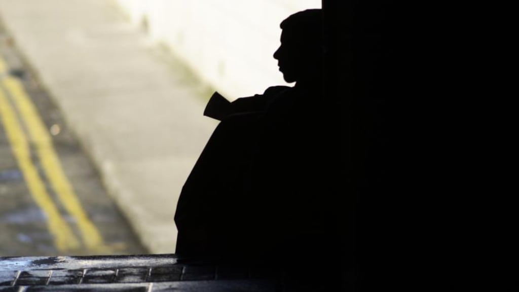 A boy begging in an alleyway off Dawson Street in Dublin. The State must address delays in the provision of social housing and ensure emergency housing “is appropriate to children’s needs”, says the Ombudsman for Children’s report. Photograph: Frank Miller