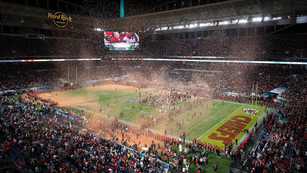 The Kansas City Chief are the current Super Bowl champions after their win over the San Francisco 49ers in Miami. Photograph: Getty