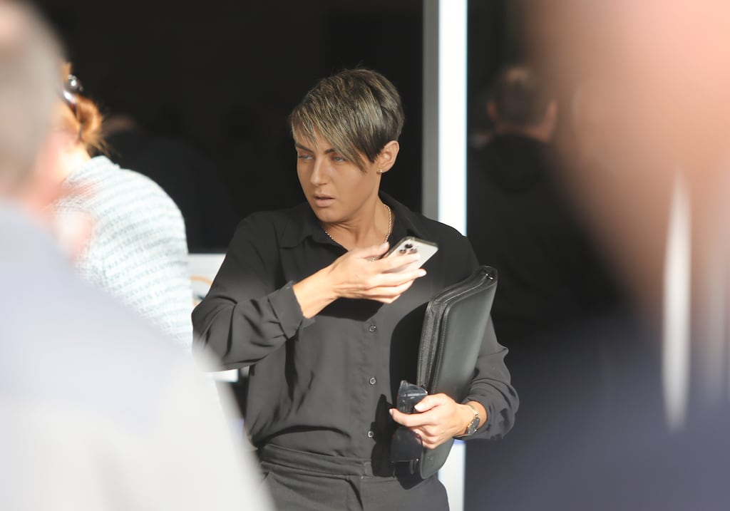 Holly Lane (34) denied the theft of cannabis evidence seized by another officer, unlawful possession of cannabis and having it for sale or supply at Store Street Garda station on December 12th, 2021. Photograph: Collins Courts