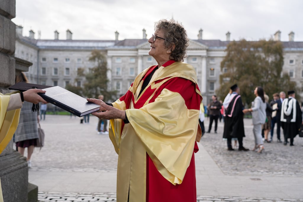 Mary Jerram Pyle is the oldest person to receive a doctorate in Trinity's 400-year history. Photograph: Barry Cronin for The Irish Times.