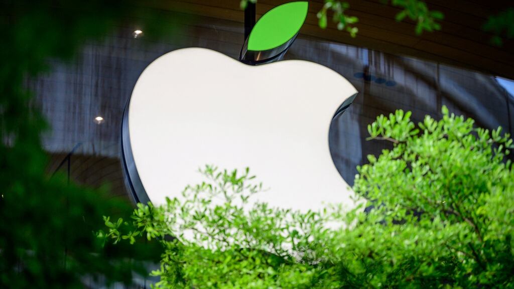 Apple is aiming to eliminate 75 per cent of its emissions from its supply chain and products. Photograph: AFP via Getty