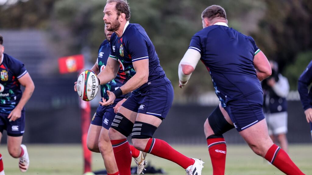 Alun Wyn Jones is back to captain the Lions against South Africa in Saturday’sopening Test match. Photograph: Dan Sheridan/Inpho