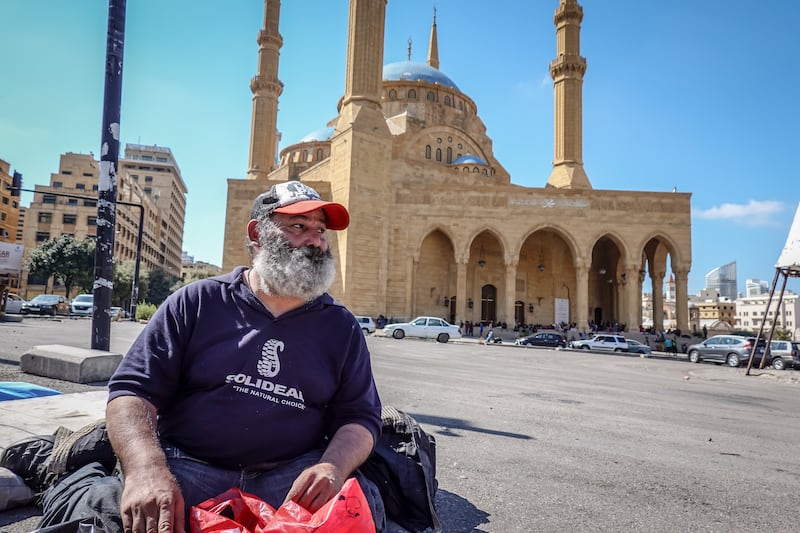 Rabii Ayoub says displacement from Dahiye is the 'worst humiliation'. Photograph: Sally Hayden