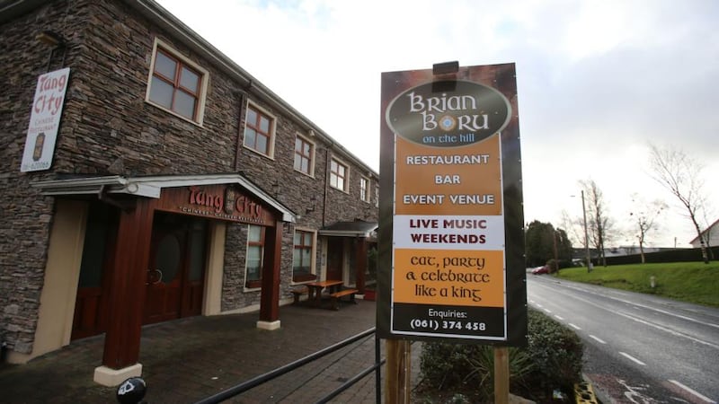 The Brian Boru pub in Killaloe, Co Clare, where Jennifer Lauren appeared before a sitting of Killaloe District Court. Photograph: Niall Carson/PA
