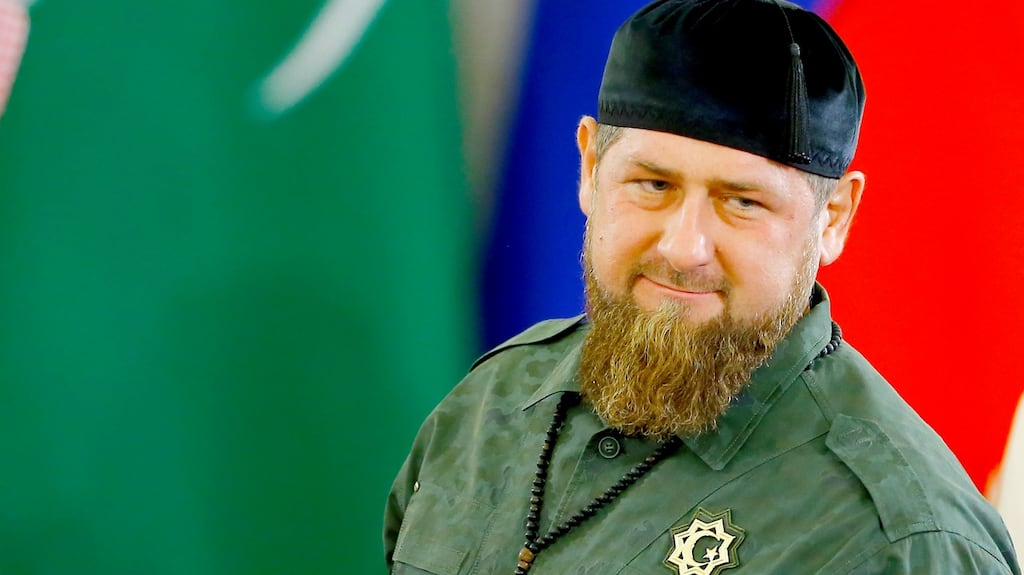 Ramzan Kadyrov, Chechnya’s warlord-leader, announced via his Telegram channel on Sunday that he had personally joined the Russian campaign. Photograph: Sefa Karacan/Anadolu Agency/Getty Images