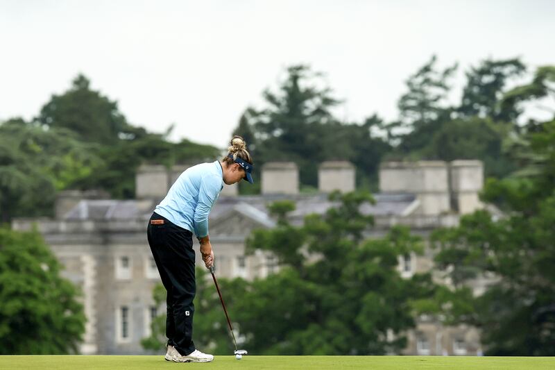 Anna Foster during the third round of the Women's Irish Open at Carton House on Saturday. Photograph: Laszlo Geczo/Inpho