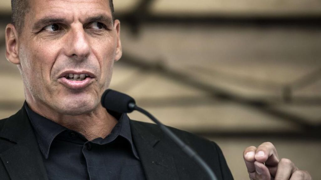 Former Greek finance minister Yanis Varoufakis: the  combative academic was sacked as finance minister last month after alienating euro zone counterparts with his lecturing style and divisive words. File photograph: Jean-Philippe Ksiazek/AFP/Getty Images