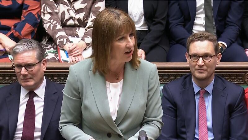 Chancellor of the exchequer Rachel Reeves in the House of Commons. Photograph: House of Commons/ UK Parliament/ PA Wire