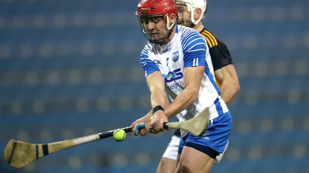 Waterford’s Darragh Lyons scores a goal in the All-Ireland SHC semi-final between Waterford and Kilkenny at Croke Park on Saturday. Photograph: Bryan Keane/Inpho