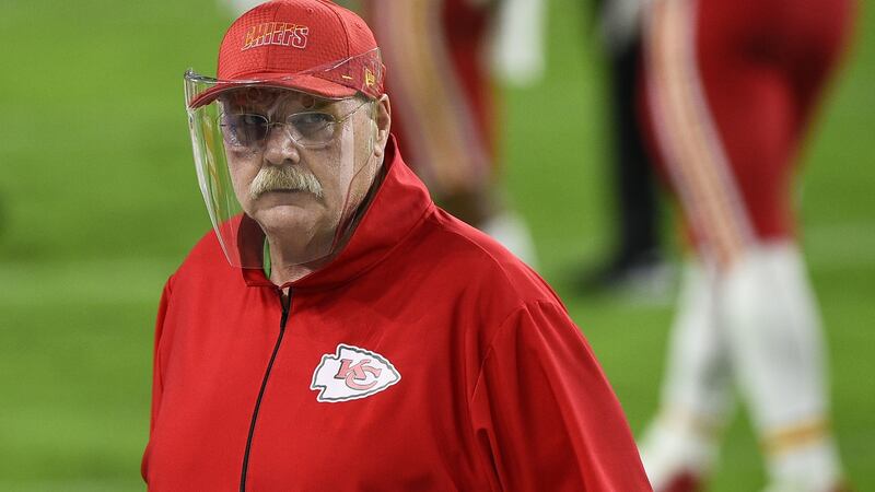 Head coach Andy Reid of the Kansas City Chiefs lost his son Garrett, aged 29, to an accidental heroin overdose in 2012. File photograph: Getty Images