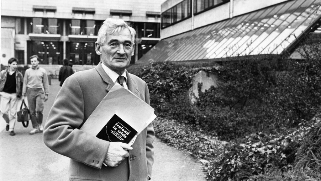 Economist and campaigner Raymond Crotty: his Supreme Court case to prevent the government signing the Single European Act led to the landmark decision that the treaty must be put to the Irish people by way of a referendum. Photographer: Jack McManus