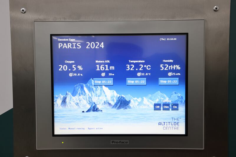 Just tap in your desired temperature, altitude and humidity and off you go. Photograph: Dara Mac Dónaill / The Irish Times