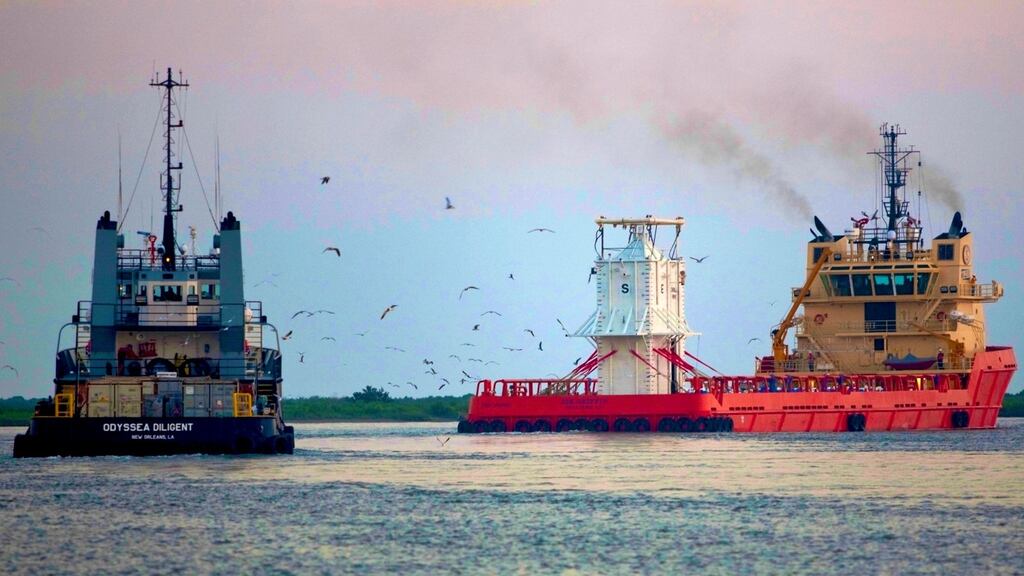 Port Fourchon, Louisiana: US drillers added 10 oil rigs in the week to August 19th. Photograph: Marc Morrison/BP Plc via Bloomberg