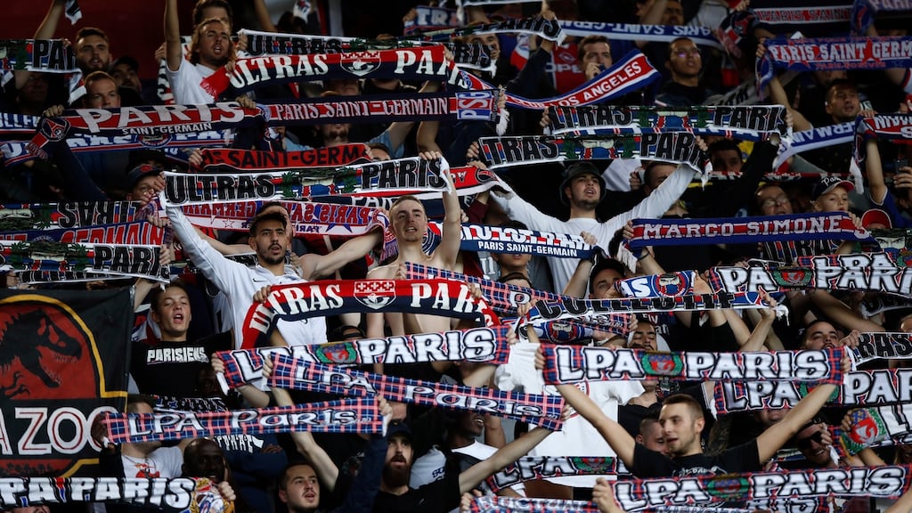 Paris Saint-Germain will not be able to play their Champions League games in France under new government restrictions. Photograph: Yoan Valat/EPA