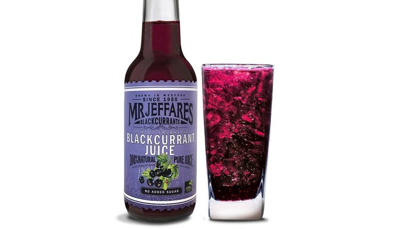 The Mr Jeffares Blackcurrants branded drinks contain no added sugar, artificial additives or preservatives.