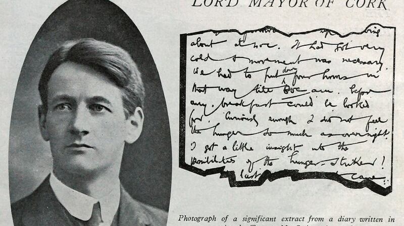 Terence MacSwiney offered his death to God in 1920 for "Ireland's resurrection"