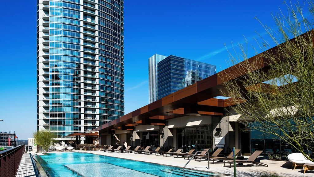 The JW Marriott Hotel in downtown Austin, Texas.