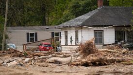 Hurricane Helene: volunteers deliver aid by mule and helicopter as storm rips through North Carolina