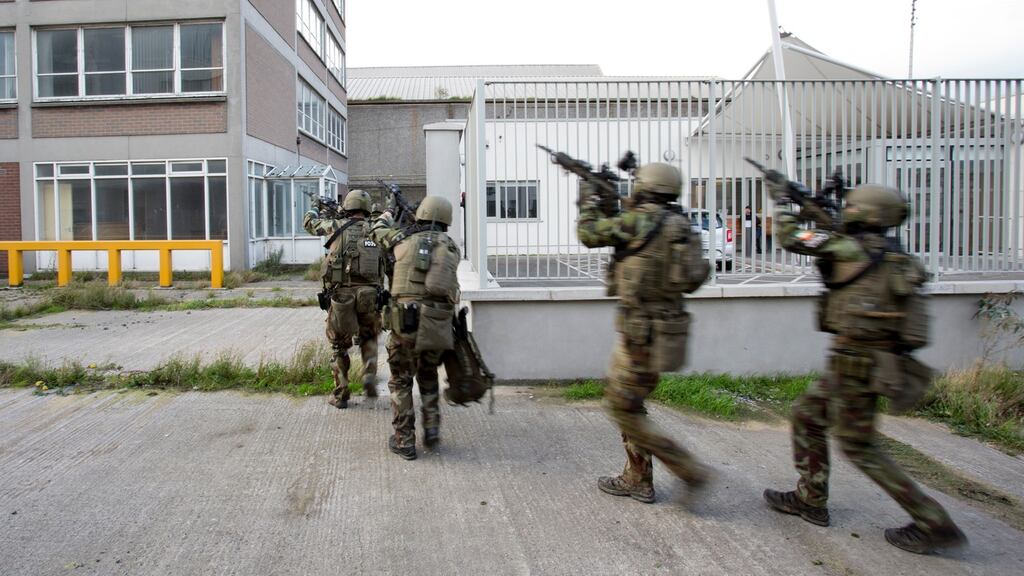 A file image of members of the Defence Forces taking part in a training exercise. Image: Defence Forces/Garda.