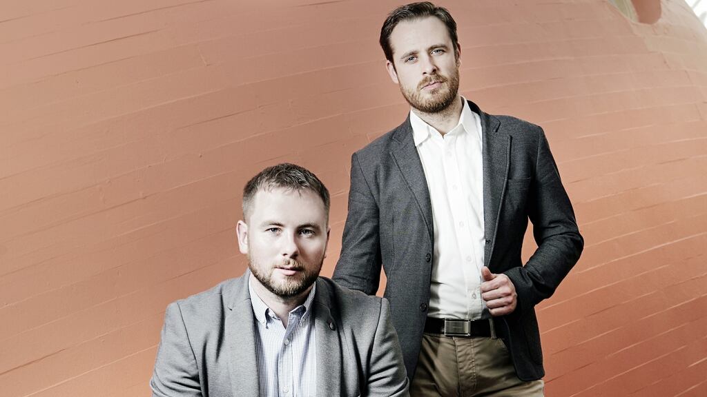 Darragh Kirby and Shane Murphy of Groopeze. Photograph: Ruth Maria Murphy