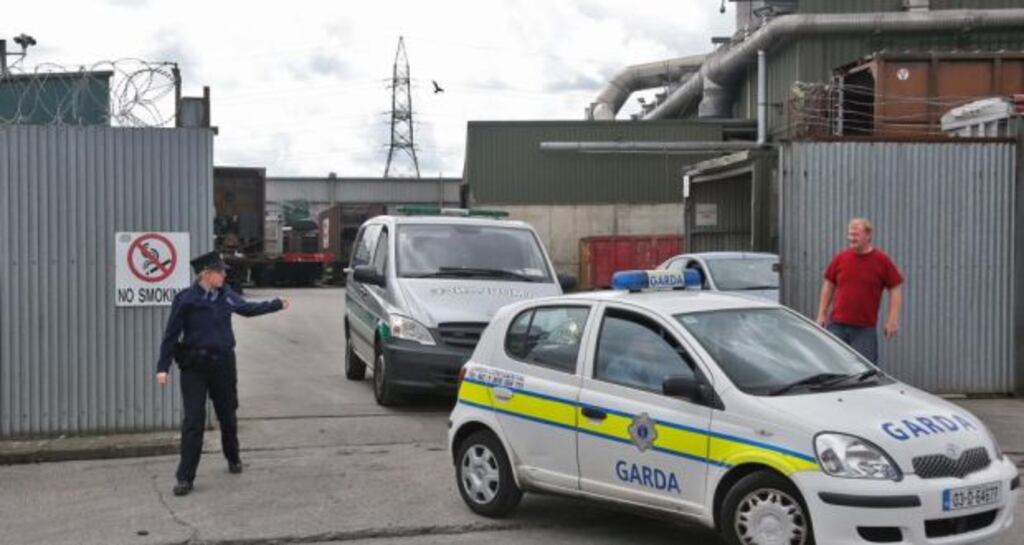 The scene at the Thorntons Recycling plant on Kileen Road, Ballyfermot last August. Photograph: Colin Keegan/ Collins Dublin.