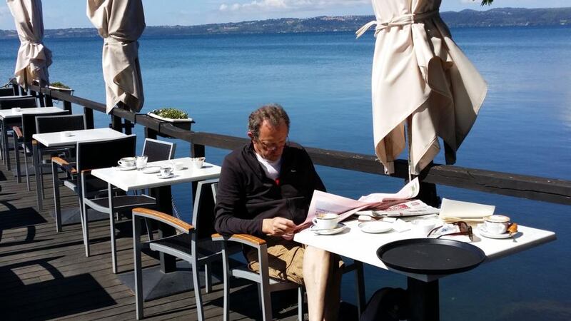 Old country: Paddy Agnew by Lake Bracciano