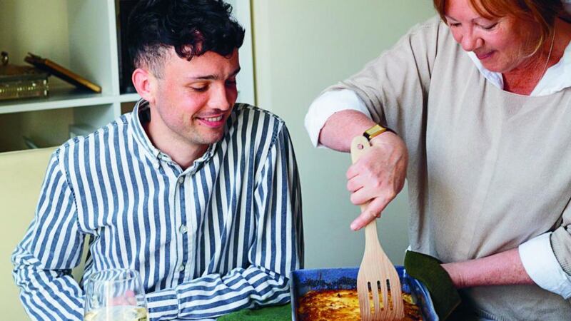 James Kavanagh with his Mum Gags and her legendary potato gratin