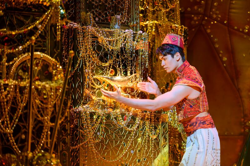 Aladdin: The Musical – Gavin Adams as Aladdin. Photograph: Deen van Meer/Disney