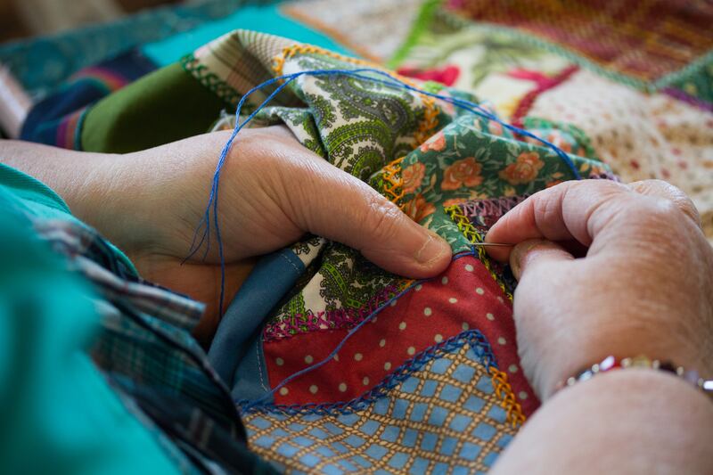 The pillows and quilts made for the Fogo Island Inn are now sold online. Photograph: Mark Bennett